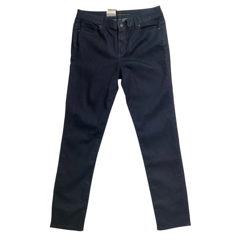 calvin‎ Klein ultimate skinny power stretch mid rise 32/14 navy